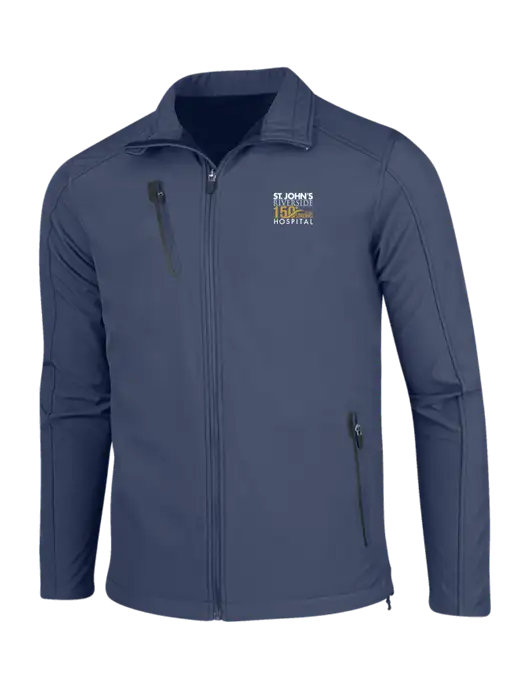 Navy Welded Softshell Jacket w/St. John's 150+ Logo