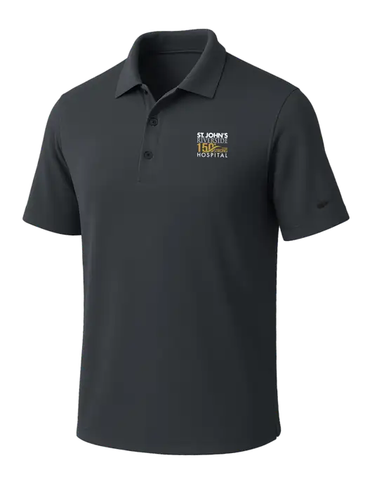 NIKE Dark Grey Dri-Fit Micro Pique Polo w/St. John's 150+ Logo