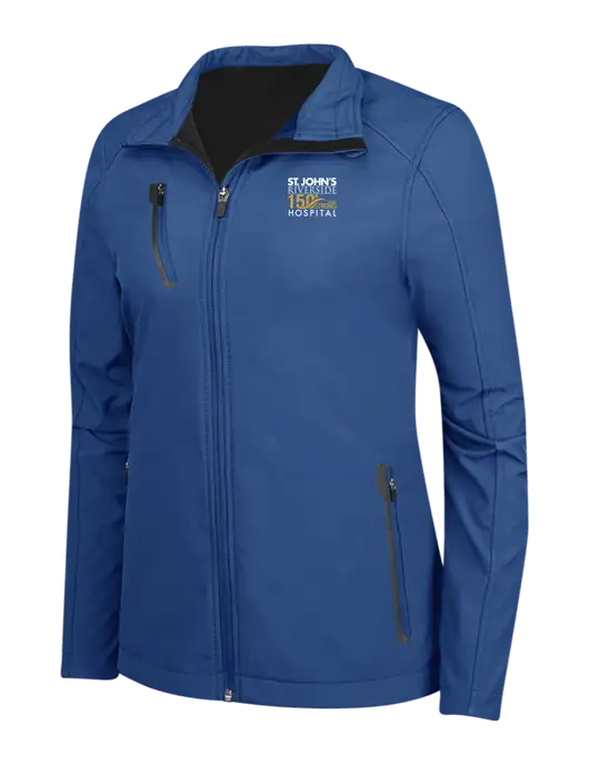 Dark Royal Womens Welded Softshell Jacket w/St. John's 150+ Logo