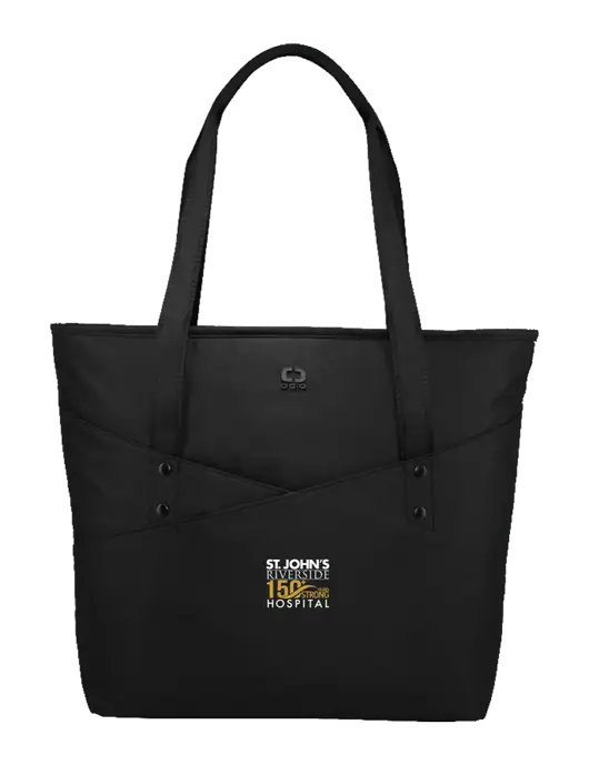 OGIO Black Downtown Tote 
 w/St. John's 150+ Logo