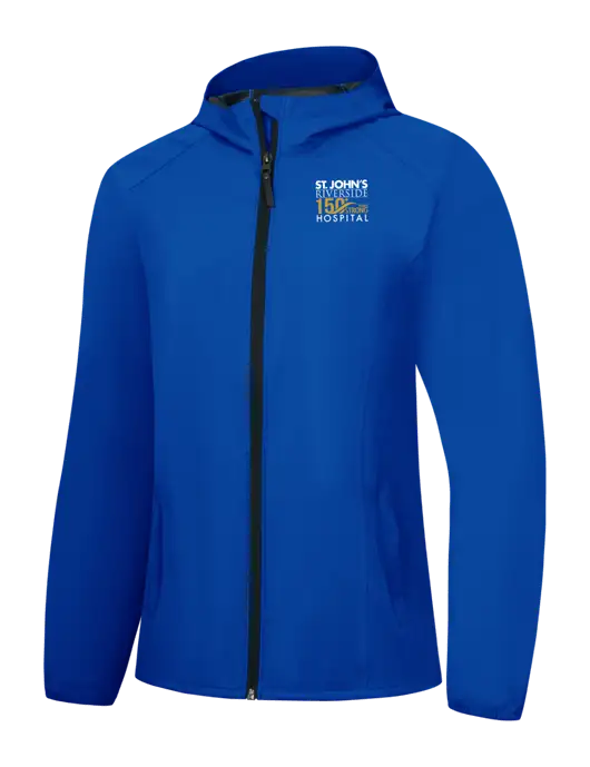 Womens Royal Essential Rain Jacket w/St. John's 150+ Logo