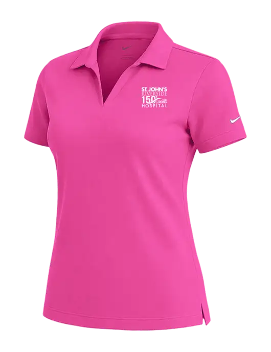 NIKE Fuchsia Womens Dri-Fit Micro Pique Polo w/St. John's 150+ Logo