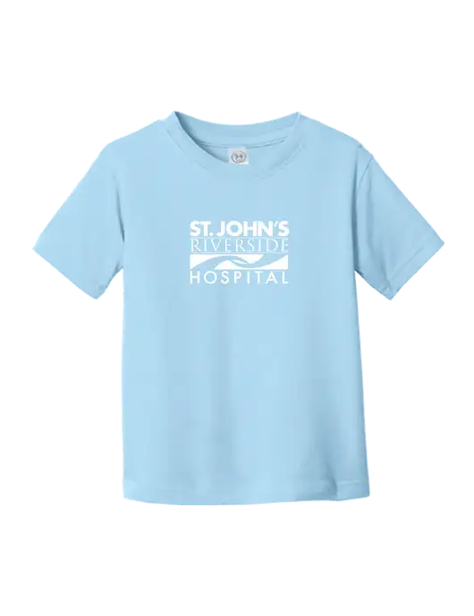 Rabbit Skins Light Blue Toddler Fine Jersey Tee w/St. John's Riverside Logo