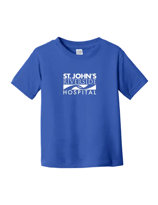 Rabbit Skins Royal Toddler Fine Jersey Tee w/St. John's Riverside Logo