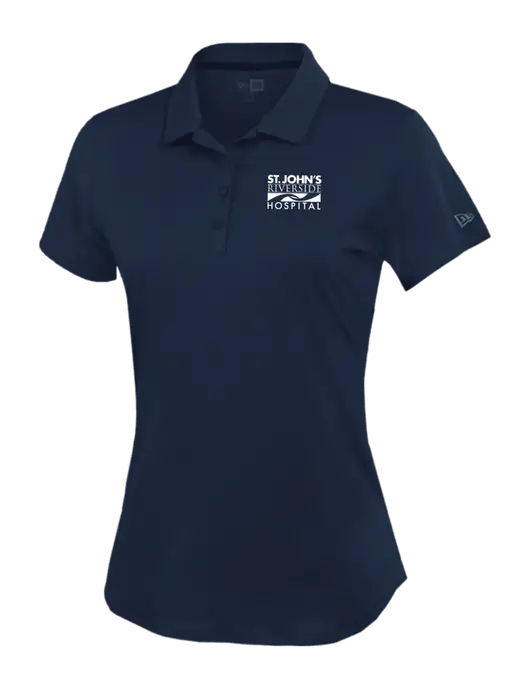 New Era Womens Power Navy Polo w/St. John's Riverside Logo