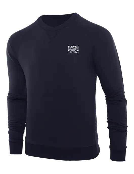 Allmade Dark Navy Organic French Terry Crewneck Sweatshirt w/St. John's Riverside Logo