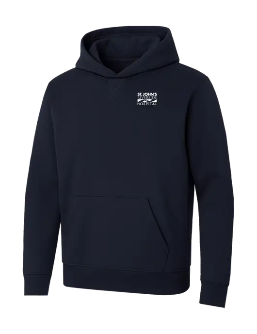 Allmade Dark Navy Organic French Terry Pullover Hoodie w/St. John's Riverside Logo
