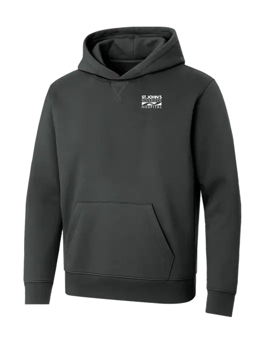 Allmade Charcoal Grey Organic French Terry Pullover Hoodie w/St. John's Riverside Logo