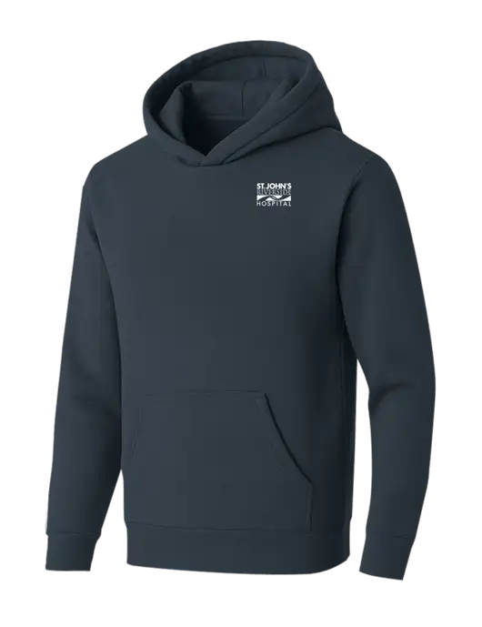BELLA+CANVAS Dark Grey Sponge Fleece Pullover Hoodie w/St. John's Riverside Logo