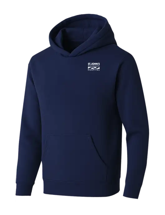 BELLA+CANVAS Navy Sponge Fleece Pullover Hoodie w/St. John's Riverside Logo
