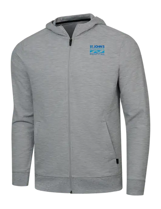 Ogio Light Heather Grey Revive Full-Zip w/St. John's Riverside Logo