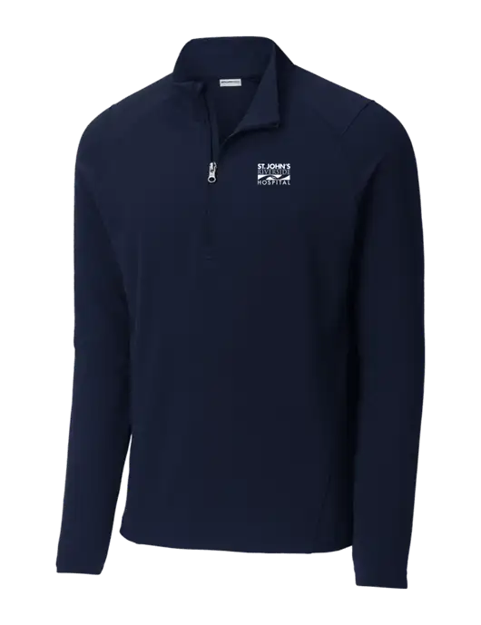 Sport-Wick Flex Fleece Dark Navy 1/4-Zip w/St. John's Riverside Logo