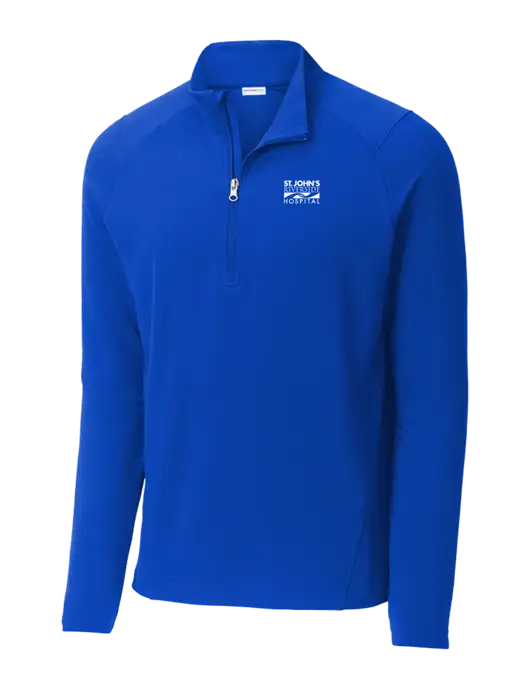 Sport-Wick Flex Fleece Royal Blue 1/4-Zip w/St. John's Riverside Logo