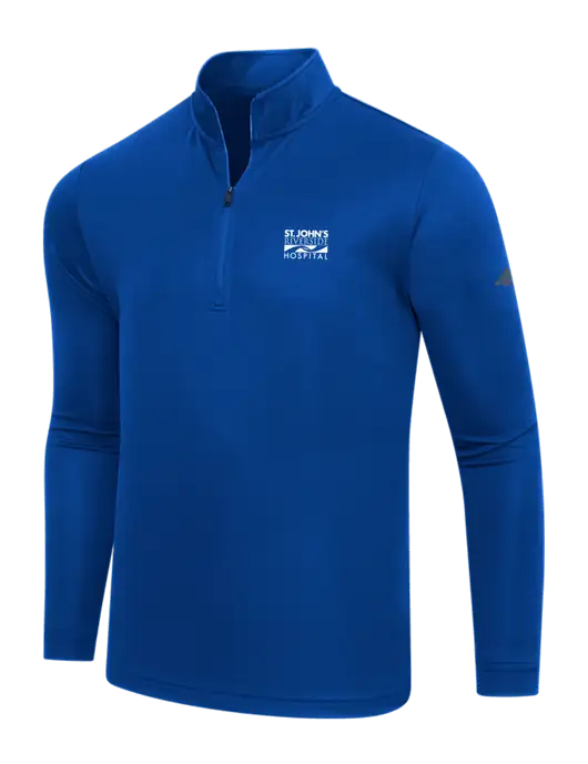Adidas Royal Lightweight Quarter Zip Pullover w/St. John's Riverside Logo