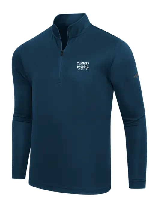 Adidas Navy Lightweight Quarter Zip Pullover w/St. John's Riverside Logo