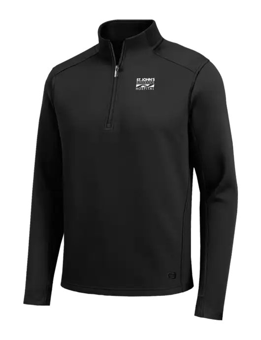 OGIO Transcend Black 1/4-Zip w/St. John's Riverside Logo