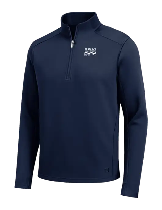OGIO Transcend Dark Navy 1/4-Zip w/St. John's Riverside Logo