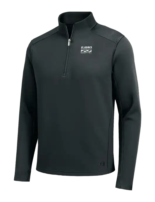 OGIO Transcend Very Dark Grey 1/4-Zip w/St. John's Riverside Logo