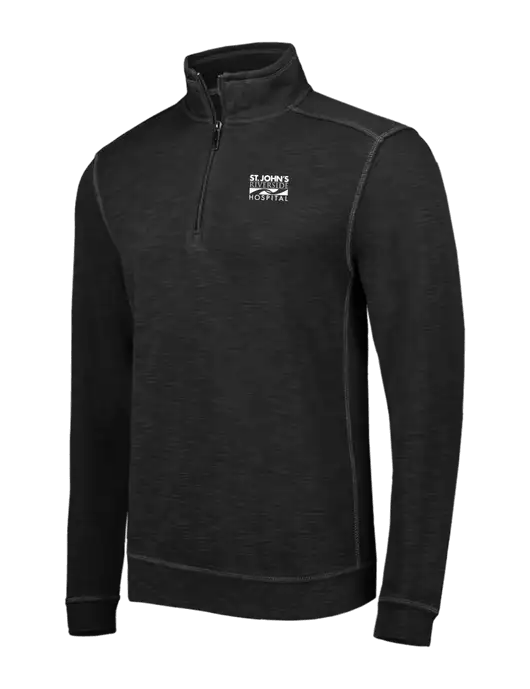 Tommy Bahama Black Tobago Bay 1/2 Zip w/St. John's Riverside Logo