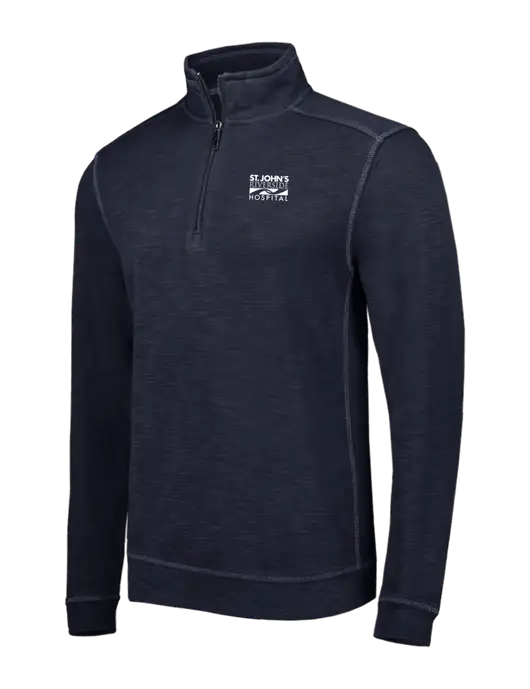 Tommy Bahama Navy Tobago Bay 1/2 Zip w/St. John's Riverside Logo