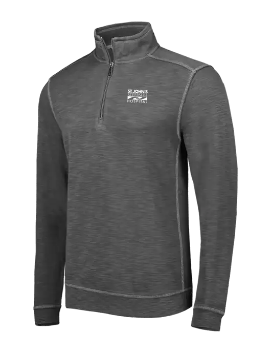 Tommy Bahama Dark Grey Tobago Bay 1/2 Zip w/St. John's Riverside Logo