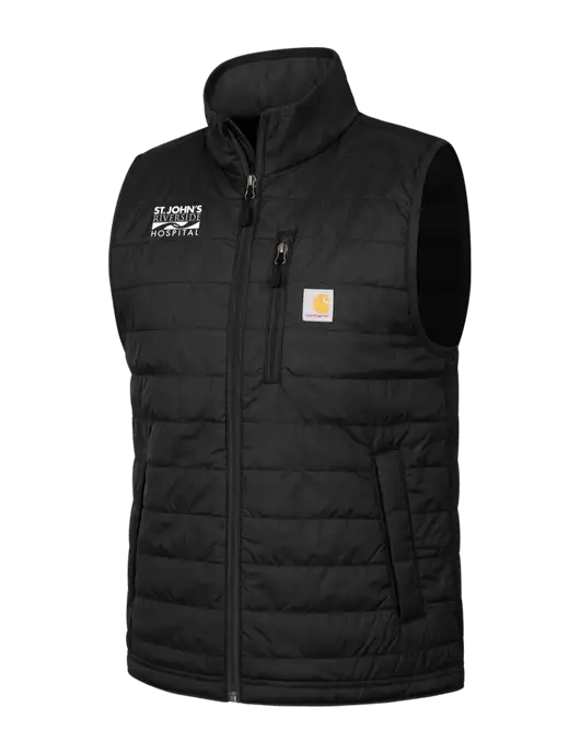 Carhartt Black Gilliam Vest w/St. John's Riverside Logo