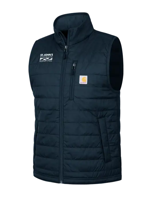 Carhartt Dark Navy Gilliam Vest w/St. John's Riverside Logo