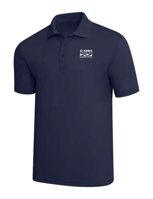 Navy PosiCharge RacerMesh Polo w/St. John's Riverside Logo