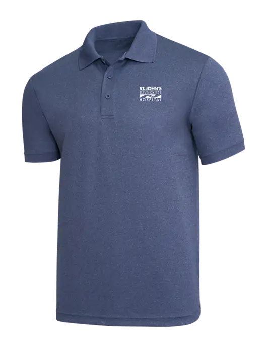 Light Navy Heather PosiCharge RacerMesh Polo w/St. John's Riverside Logo
