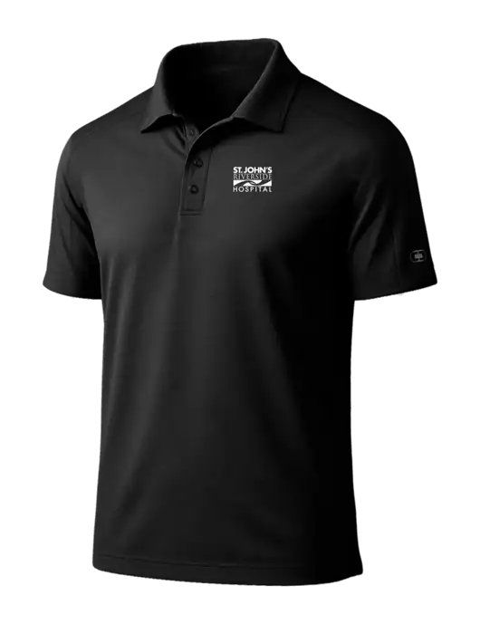 OGIO Linear Black Polo w/St. John's Riverside Logo