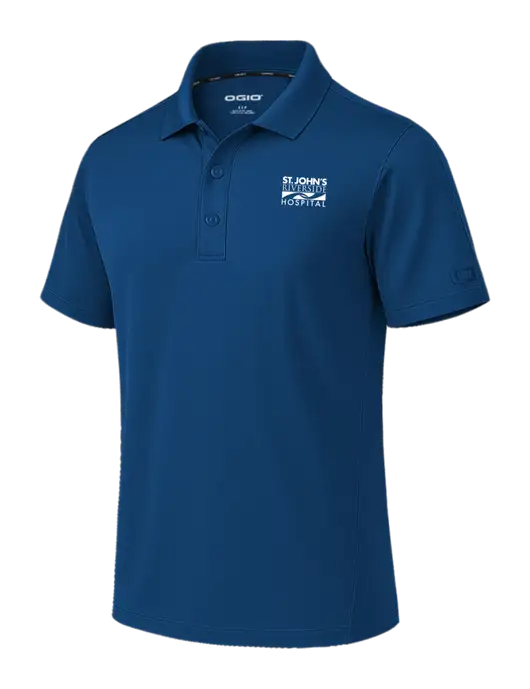 OGIO Envision Light Navy Polo w/St. John's Riverside Logo