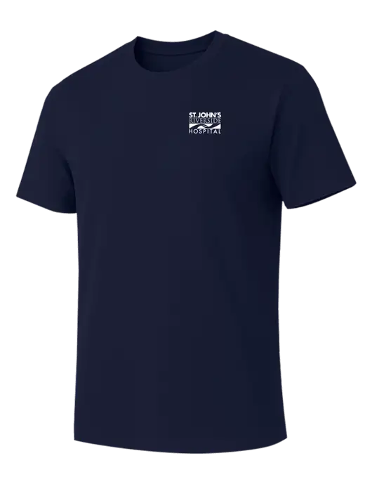 Allmade Dark Navy Organic Cotton Tee w/St. John's Riverside Logo