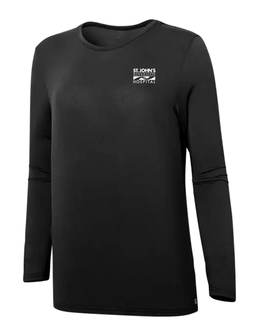 Wink Black Womens Long Sleeve Layer Tee w/St. John's Riverside Logo