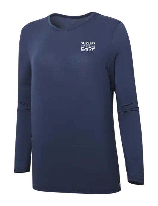 Wink Navy Womens Long Sleeve Layer Tee w/St. John's Riverside Logo
