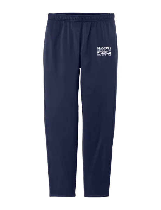 Womens Tricot Navy Track Jogger w/St. John's Riverside Logo