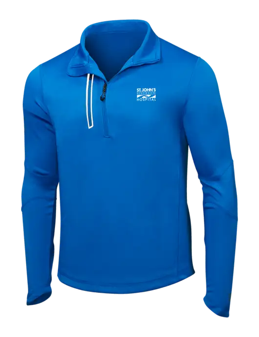 OGIO Electric Blue Endurance Fulcrum 1/4 Zip w/St. John's Riverside Logo