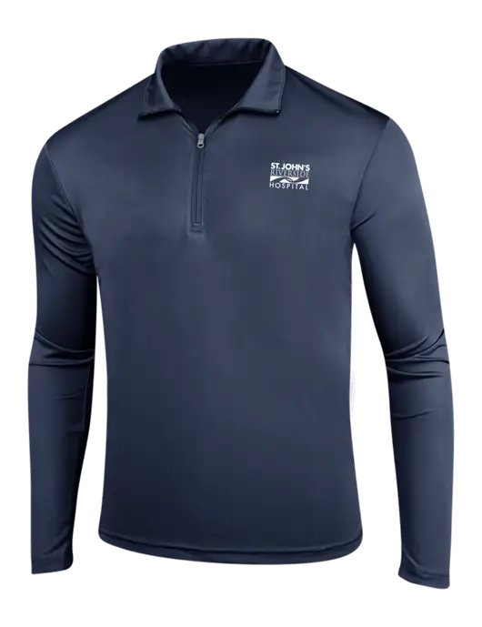 Navy PosiCharge Competitor 1/4 Zip Pullover w/St. John's Riverside Logo