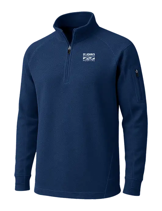 True Navy Tech Fleece 1/4 Zip Pullover w/St. John's Riverside Logo