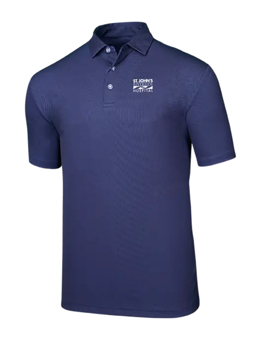 Callaway Birdseye Navy Polo w/St. John's Riverside Logo