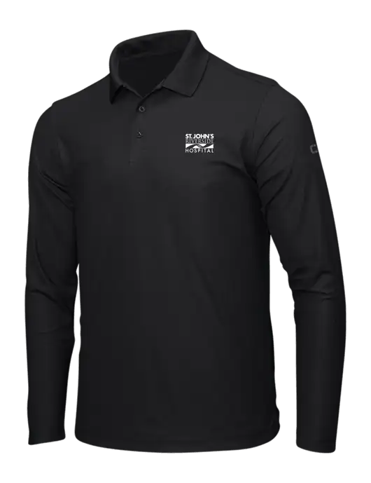 OGIO Blacktop Caliber 2.0 Long Sleeve Polo w/St. John's Riverside Logo