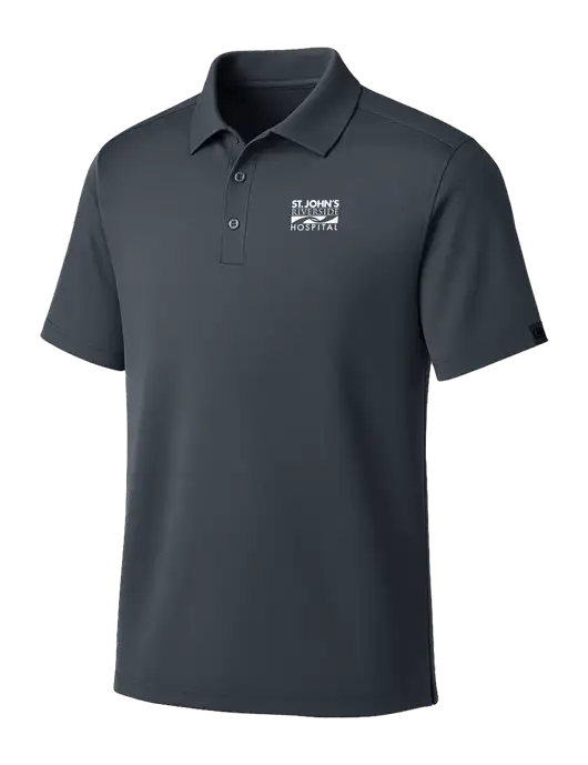 OGIO Dark Grey Framework Polo w/St. John's Riverside Logo