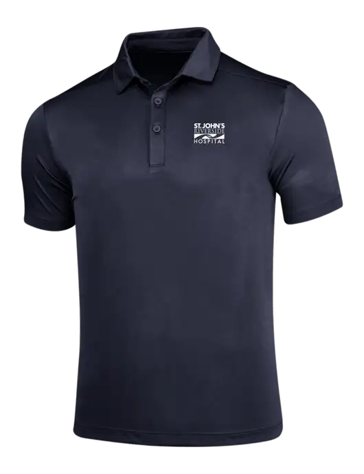 Navy Posi-UV Pro Polo w/St. John's Riverside Logo