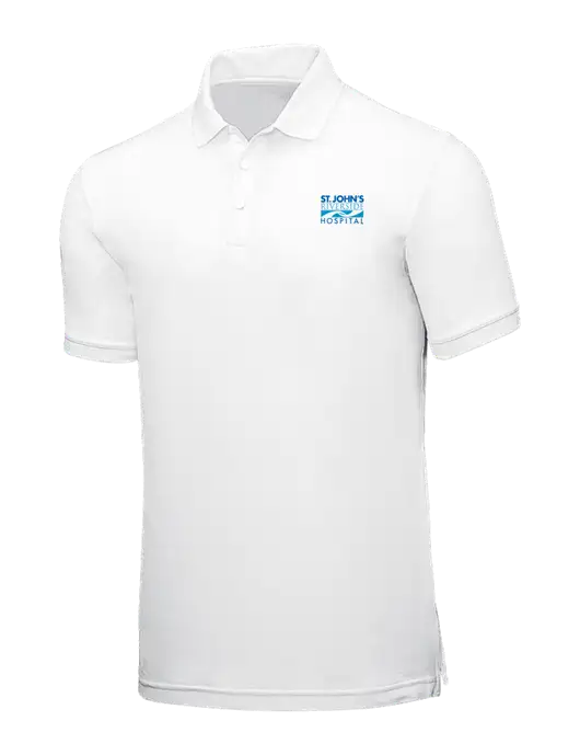 White Core Classic Pique w/St. John's Riverside Logo