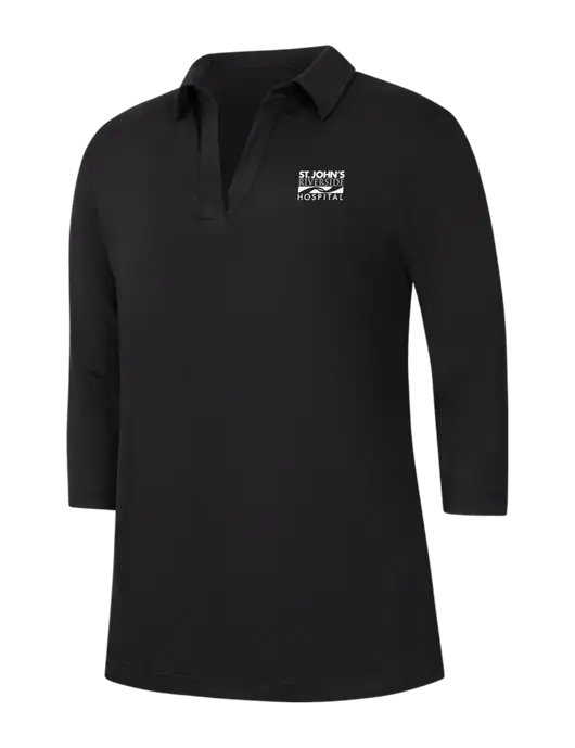 Womens Black Luxe Knit Tunic w/St. John's Riverside Logo