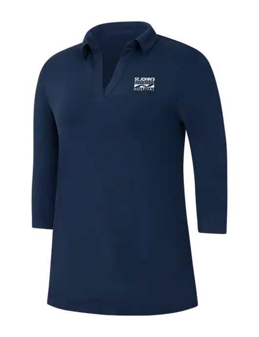 Navy Womens Luxe Knit Tunic w/St. John's Riverside Logo