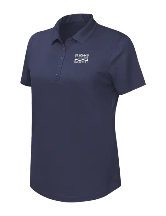 Callaway Womens Birdseye Navy Polo w/St. John's Riverside Logo