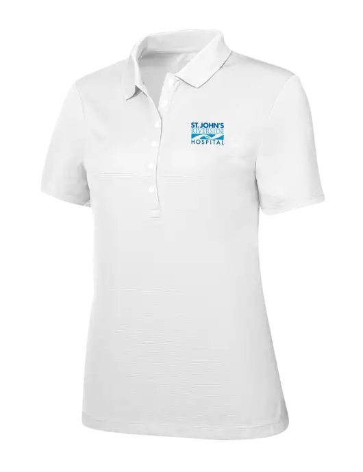 Callaway Womens Ottoman Bright White Polo w/St. John's Riverside Logo