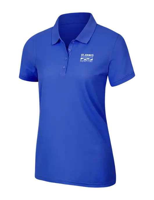 Dark Royal Womens Core Classic Pique Polo w/St. John's Riverside Logo