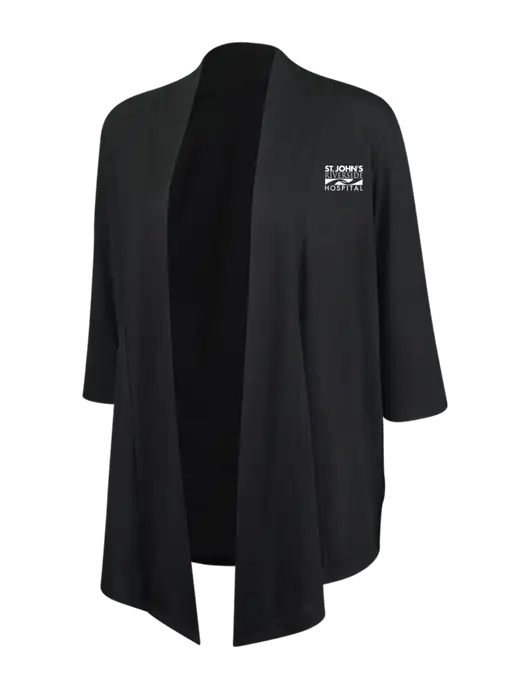 Black Womens Concept Shrug w/St. John's Riverside Logo
