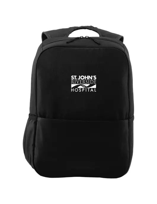 Access Square Laptop Black Backpack w/St. John's Riverside Logo
